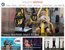 Tablet Screenshot of breakingmuscle.com